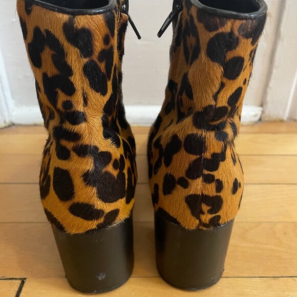 Faux Hair Ankle Boots - Picture 4 of 7